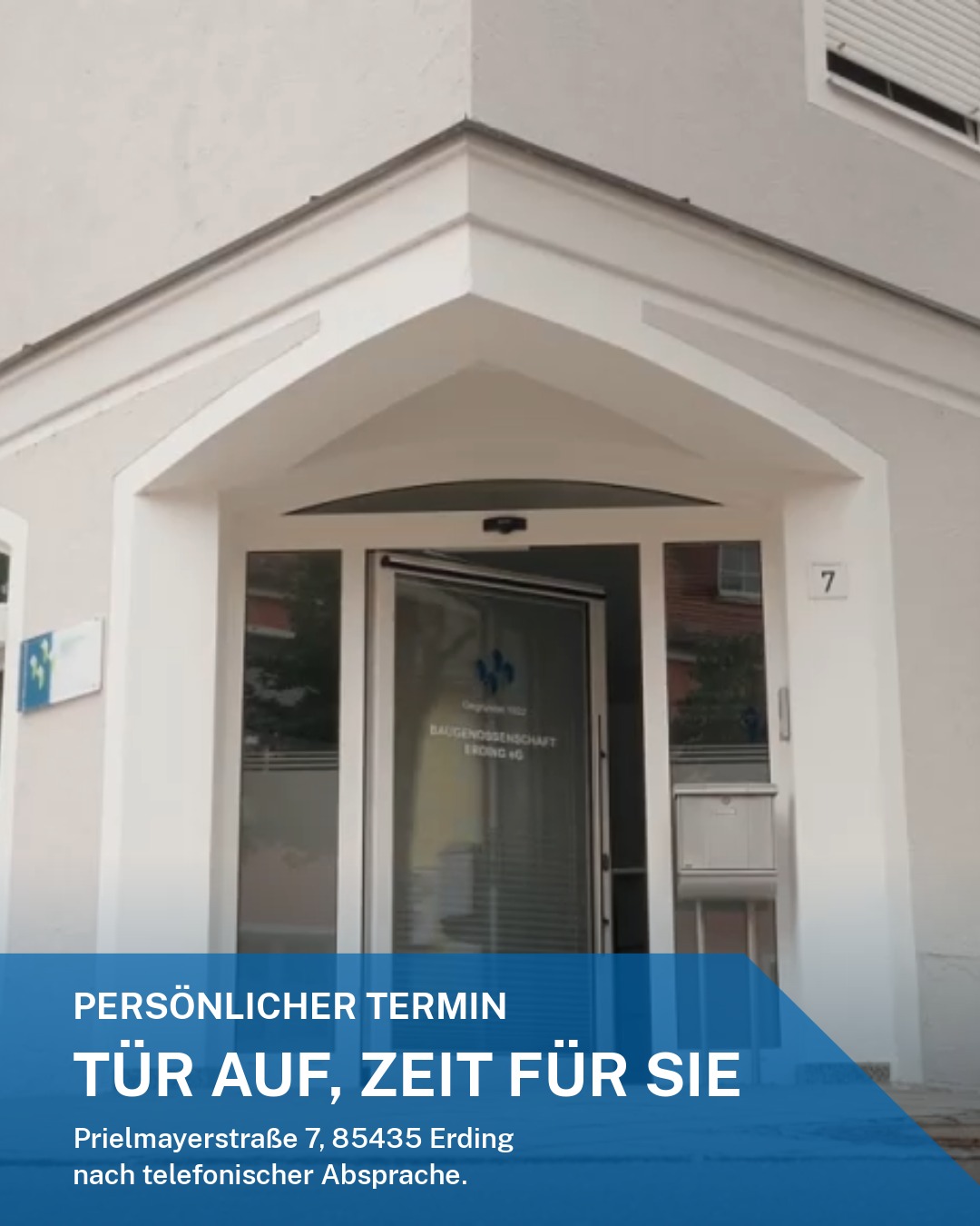 Tür auf, Zeit für Sie · Variante 1